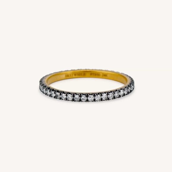 Erstwhile Zephyr Ring, Diamond Eternity Band, Size 5 - Picture 3 of 12